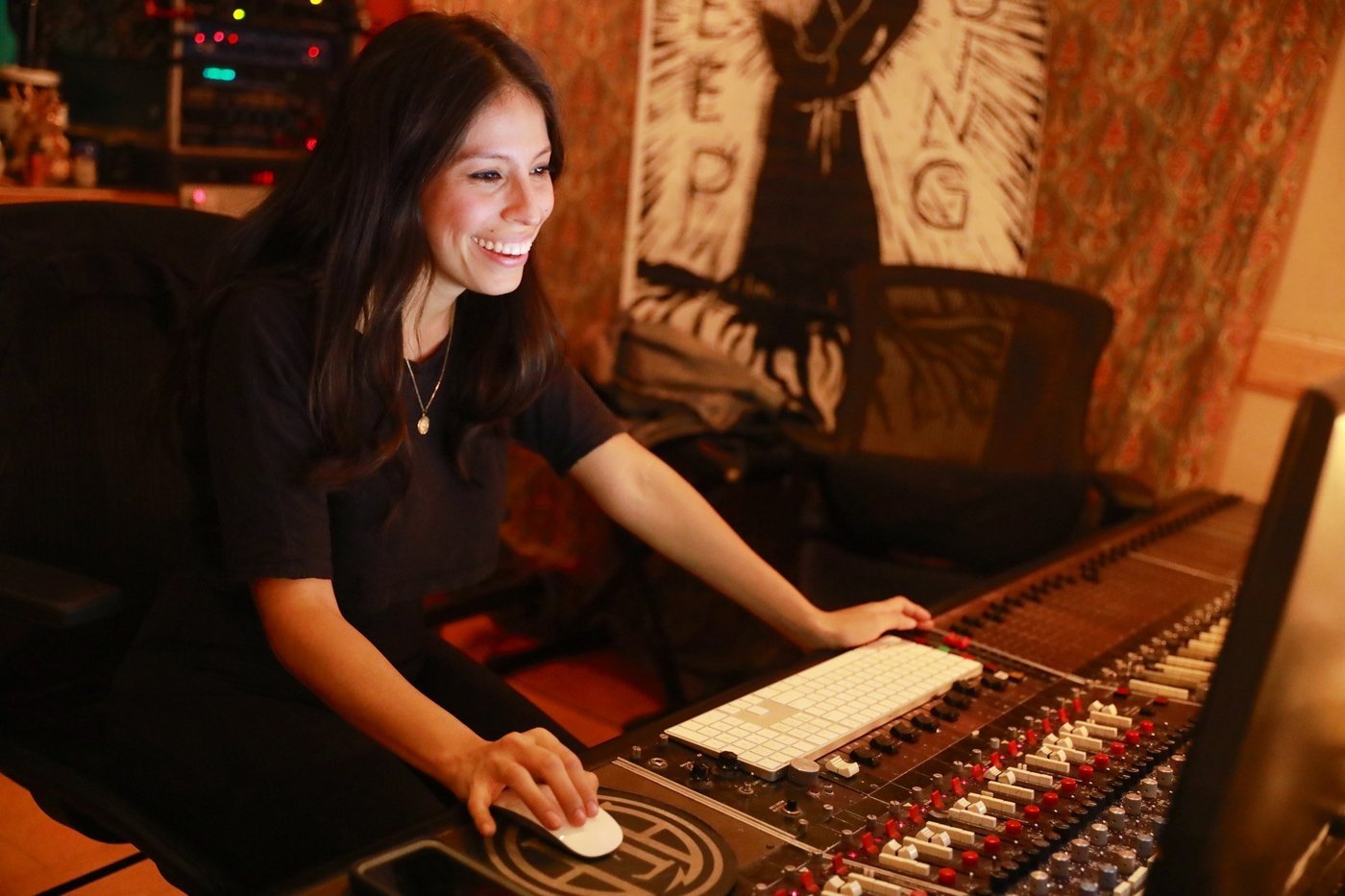 Dahlia Lagos in the studio